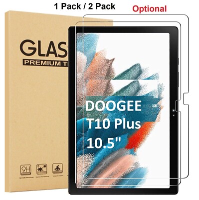 For DOOGEE T10 Plus 10.5 inch Screen Protector Tempered Glass Cover Anti Scratch
