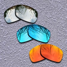 Silver Blue Fire Red Polarized Replacement Lenses For-Oakley Ravishing