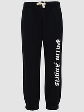  285 Palm Angels Kid's Boys Black Logo Cotton Joggers Sweatpants Size 4