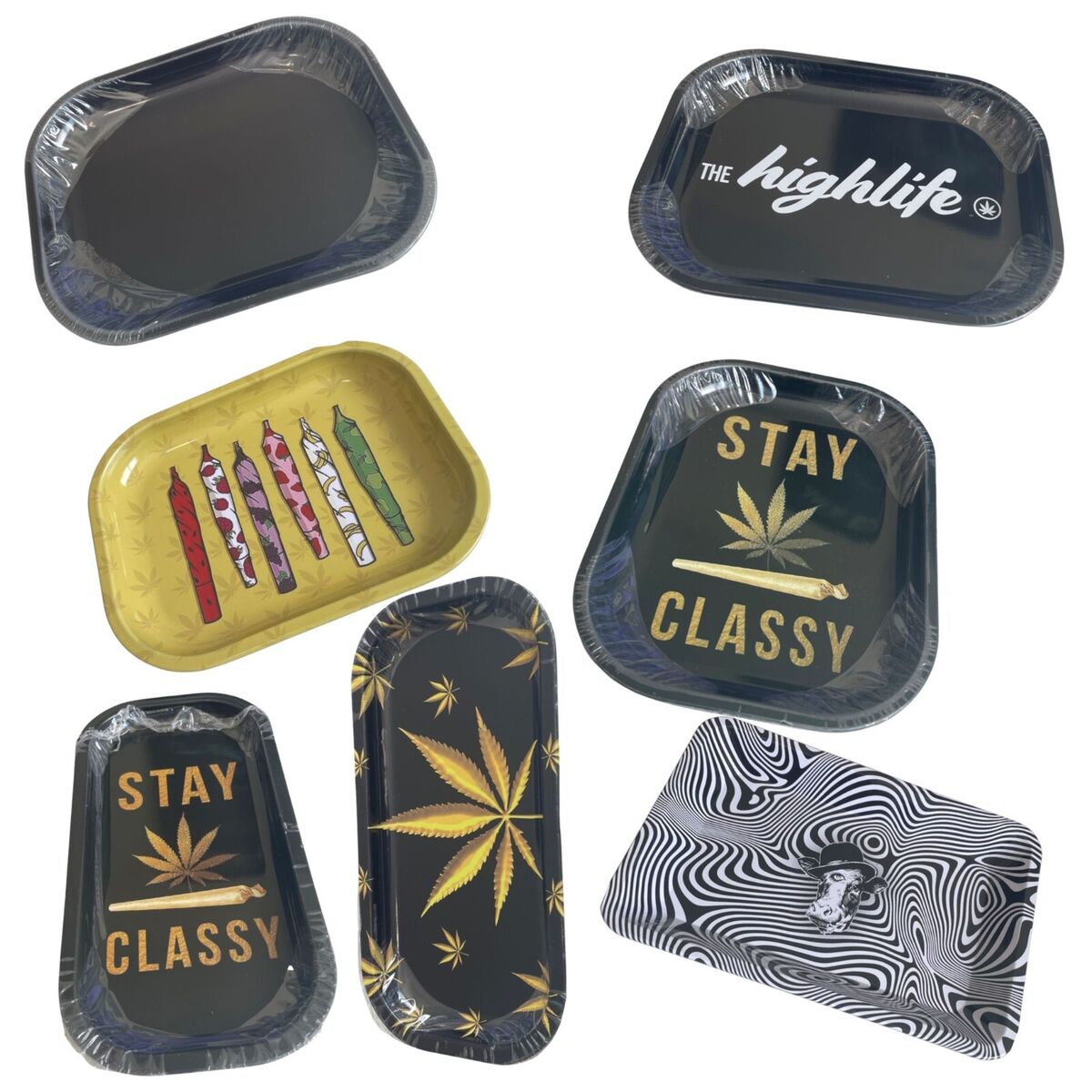 Assorted Rolling Trays - 7 designs to choose from