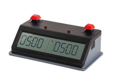 Z MART Tap N Set Digital Chess Clock: Red Push Button - LCD Display ZMART