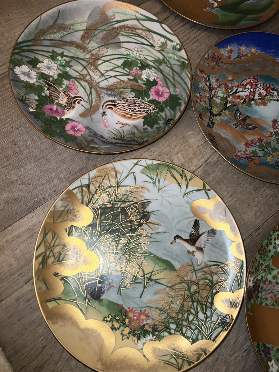 Franklin Nobato The Poetic Garden Of Japan Birds 7 Plates Hamilton