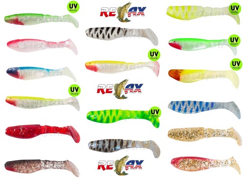 4x Relax Kopyto Classic 3"- 8 cm Gummifisch Barsch Forelle Hecht Zander Köder - Bild 101 von 164