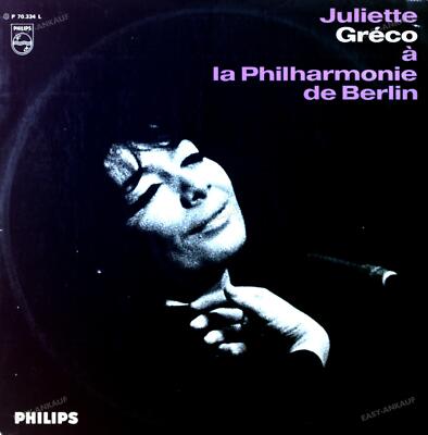 Juliette Gréco - À La Philharmonie De Berlin FRA LP 1966 (VG/VG) .