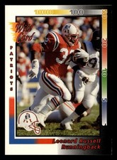 Leonard Russell 1992 Wild Card #124 New England Patriots FOOTBALL *079