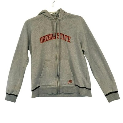 Nike Oregon State Beavers Hooded Sweatshirt Sz Youth XL in Gray Embroidered Logo