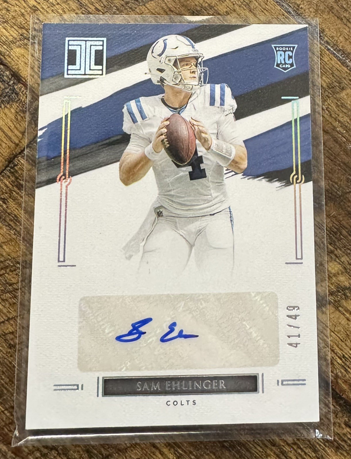 Sam Ehlinger 2021 Impeccable Rookie Auto #/49 - NFL - Colts