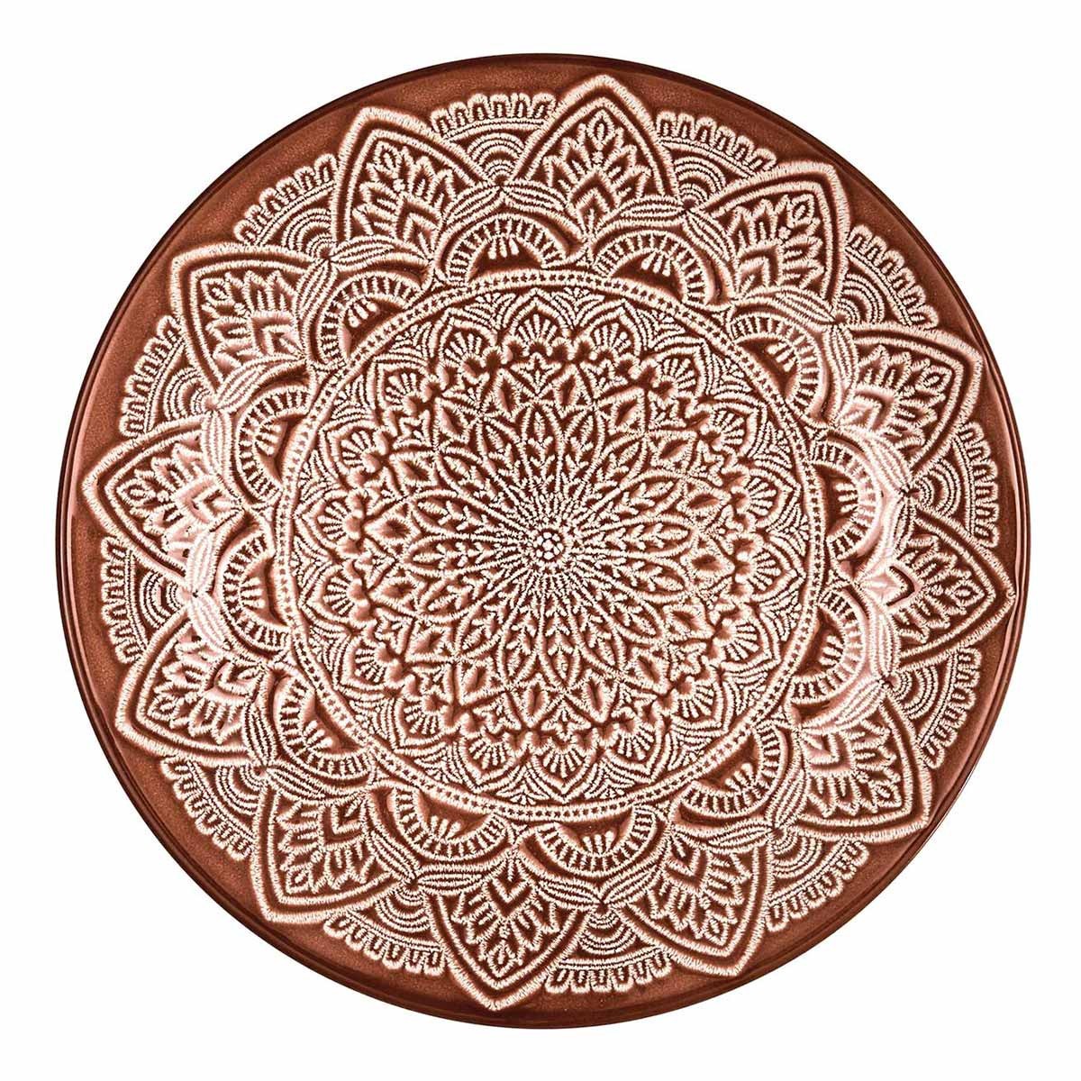 Assiettes à dessert Sahara de 19cm en céramique terracotta haut de gamme