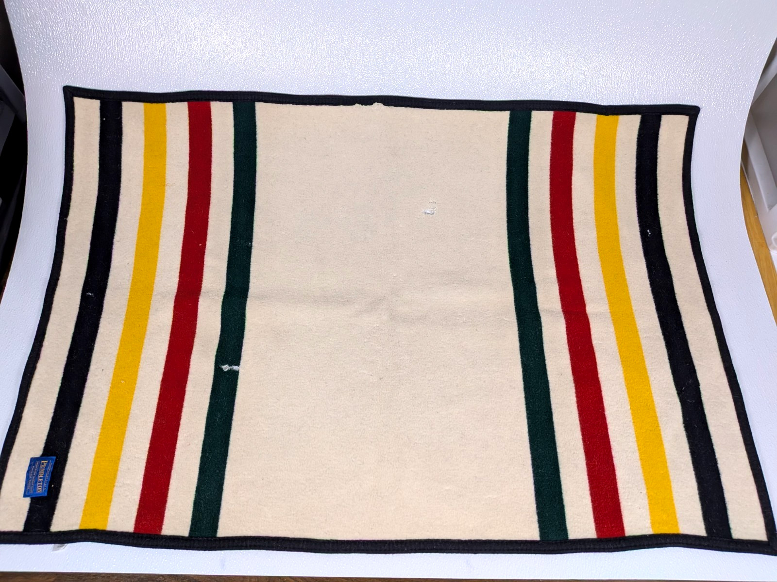 White Multi Stripe 28x41.5 Throw