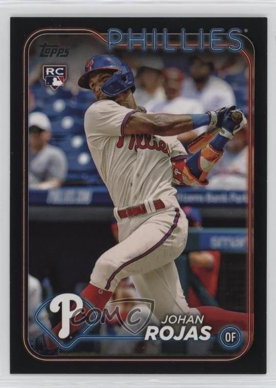 2024 Topps Series 1 Black 7/73 Johan Rojas #209 6bc