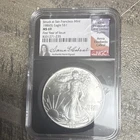 Anna Cabral signed U.S. Mint American Eagle 1986 1 oz Silver MS69 NGC