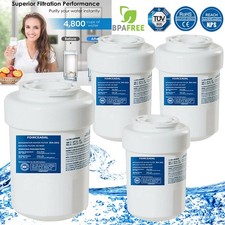 4Pack Fit for GE SmartWater MWF MWFP GWF HWF 46-9991 Refrigerator Water Filter