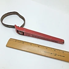 Antique Chicago Specialty Mfg Co 7" No 3005-01 Strap Wrench Made in USA