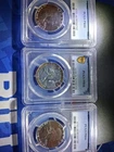 Lot Of 2 1962 + A 1957 50c Proof Franklin Silver Half Dollar - PCGS PR66