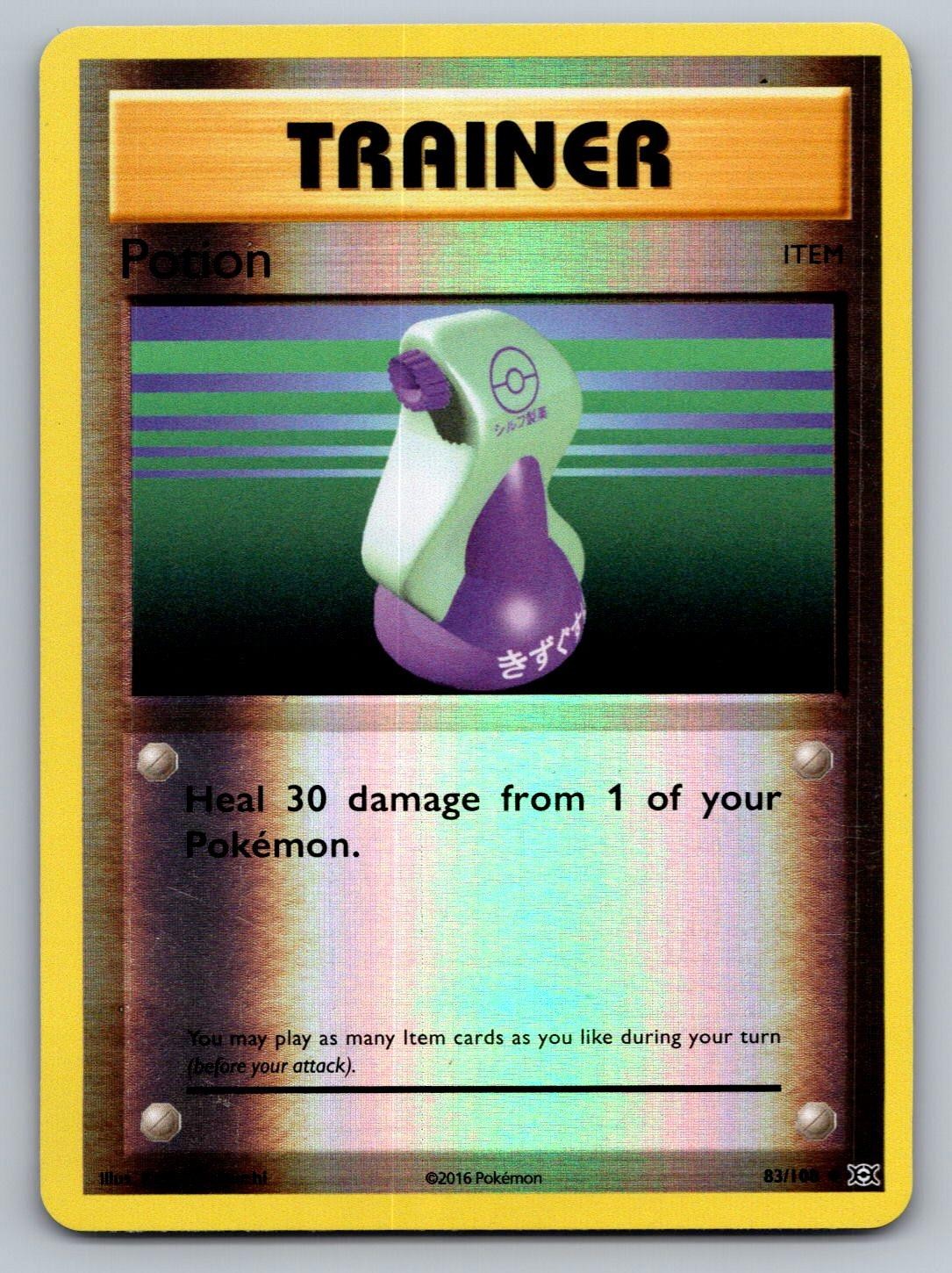 Potion 83/108 Uncommon Evolutions Pokemon Reverse Holo Lightly Played