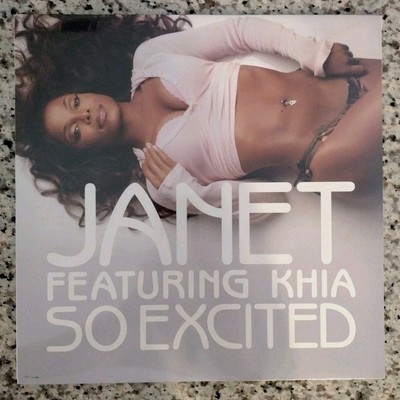 SEALED Janet Jackson SO EXCITED Promo 12'' Vinyl Acappella Radio Edit RARE