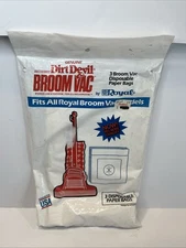 Dirt Devil Vacuum Cleaner Bag 3 Disposable Bags Fits All Royal Broom Vac Models