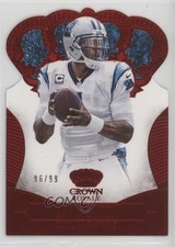 2013 Panini Crown Royale Retail Red Die-Cut Crown 96/99 Cam Newton #19 0fn0