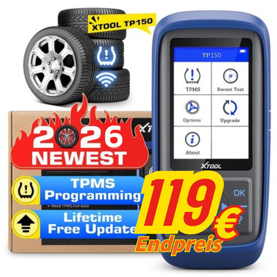 NEU 2026 XTOOL WiFi TPMS-Programmiergerät TP150 TPMS-Neulern-Aktivierungsgerät