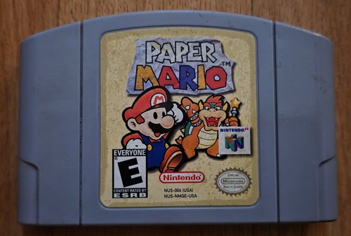Paper Mario Nintendo 64 N64 Authentic OEM Game Cartridge | Tested & Working