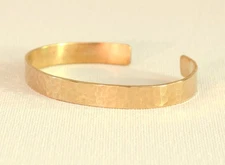 Hammered Bronze Medium Width Cuff Bracelet for Minimalism that Says Everything