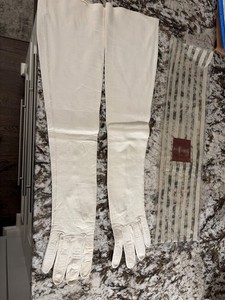 Vintage Womens Roger Fare Neiman Marcus France Kidskin Leather Size 6.25 Gloves