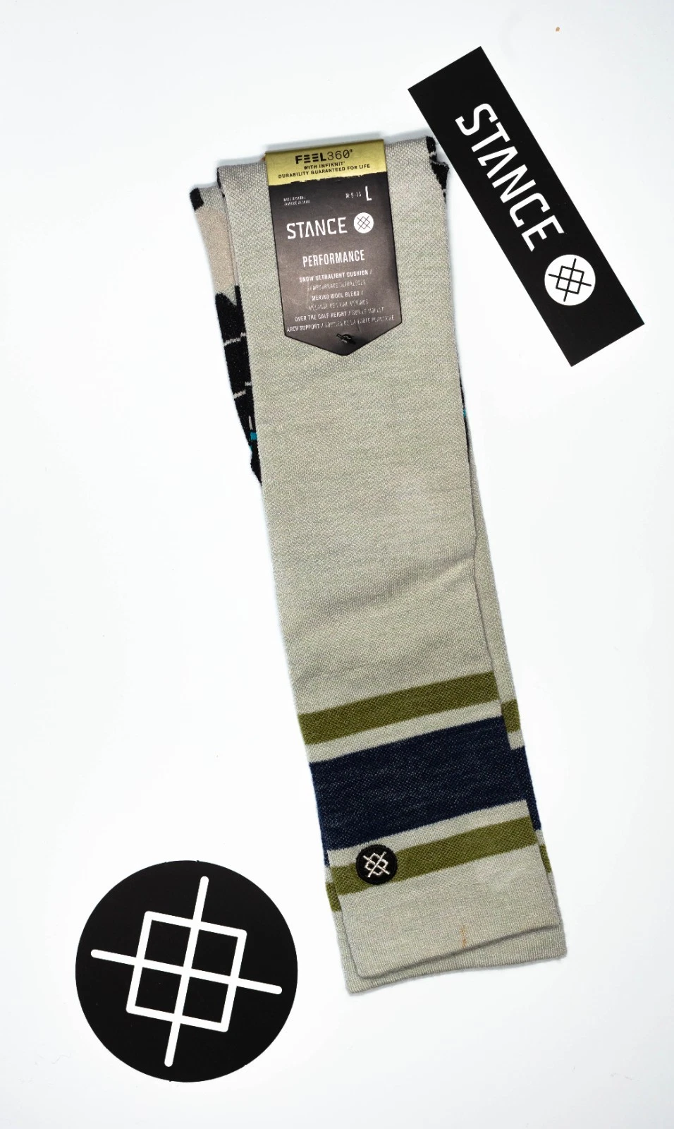 Stance Snow Socks 'Boyd Wool Ultra' | L | OTC | Merino Wool Blend | NWT | 2021