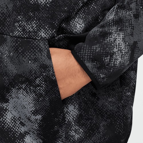 Nike Men's Therma-FIT Versatile Pullover Camo Hoodie Black Size 3XL FZ1088-010 - Picture 7 of 9