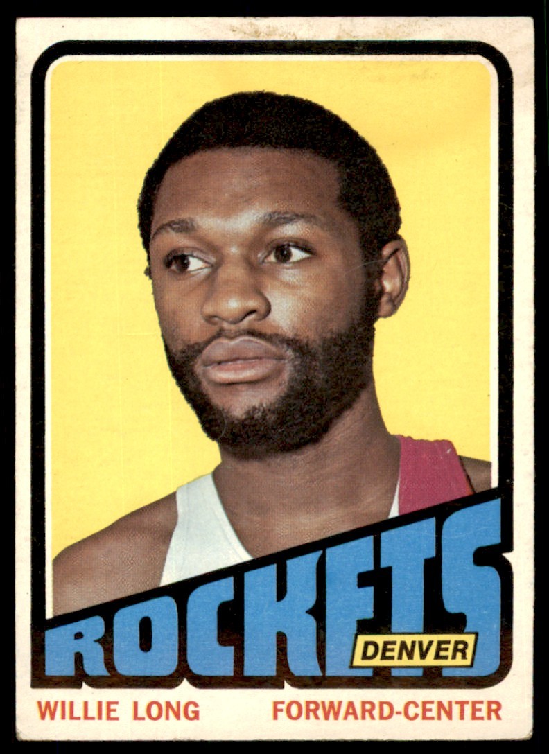 1972-73 Topps Willie Long Denver Rockets #214 EX (Stain top)