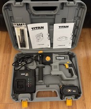 Titan TTI871SDS 18V Cordless SDS+ Drill With 5ah Battery And Charger. Used twice