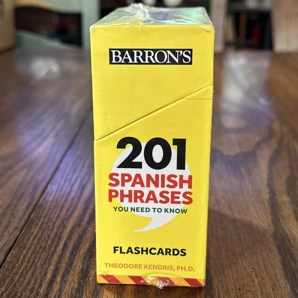 201 Spanish Phrases You Need to Know Barron's Flashcards Foreign Language Sealed - Image 3 of 3