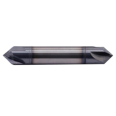 High Performance Solid Carbide End Mill, Chamfer Mill - Double End - AlTiN Co...