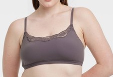 Auden Women's Luxe stretch Unlined scoop Bralette - Mauve - Size S