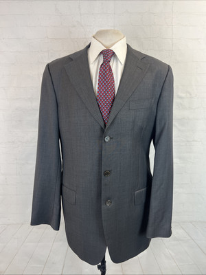Yves Saint Laurent YSL Men's Dark Gray 100% Wool Blazer 42L $3,195