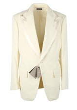 TOM FORD Basic Double Ivory Tuxedo Cocktail Dinner Jacket Size 52 / 42R U.S. ...