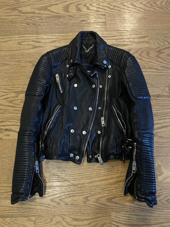 Chaqueta de cuero Burberry Prorsum icónica Loseley SS11 Foto 2 de 4