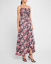 Cinq a Sept Kasia Cosmo Flower Maxi Dress MSRP $495