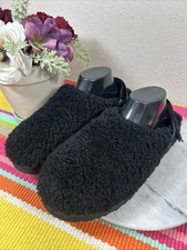 UGG Fluff Yeah Black Faux Fur Slide Slippers Sandals Women s Size EU 42 US 11