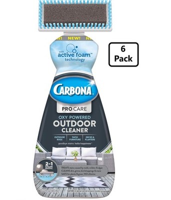 Carbona Pro Care Oxy Powered Outdoor Cleaner and Active Foam, 22 Oz (6 Pack)