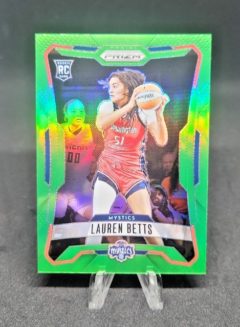 2026 Panini WNBA Prizm Lauren Betts Mystics RC Green Prizm 13/225