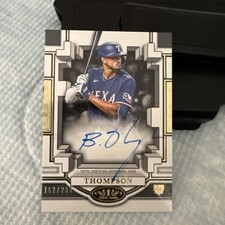 2023 Topps Tier One Baseball RC Break Out AUTO SP #102/299 Bubba Thompson (TEX)