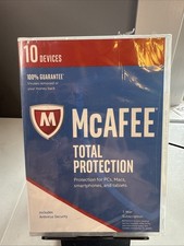 McAfee Total Protection 10 Devices Software Brand New