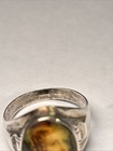 Vintage 925 Sterling Silver Porcelain Ring Weighs 4.98 Grams Size 11 — photo 7