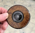 1980s? Buick RIVIERA Woodgrain HORN BUTTON EMBLEM B-1 2270 Plastic R Logo 3" — photo 1