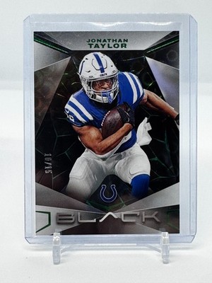 JONATHAN TAYLOR 2024 PANINI BLACK BLACK EMERALD #47 SSP COLTS /15