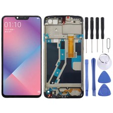 LCD Screen and Digitizer Full Assembly with Frame for OPPO A5 / A3s, For OPPO A