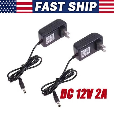 AC 100-240V to DC 12V 2A Power Supply Adapter Heavy-Duty LED Light Strip 24W SMD