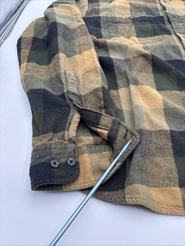 VINTAGE Woolrich Shirt Mens XXL 2XL Cotton Flannel Army Clay Button Up Outdoors - Picture 10 of 19