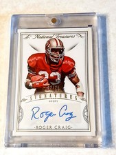 Roger Craig 2015 National Treasures Signatures Auto 2/25 49ers HOF