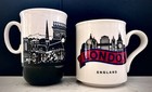 Vintage London Paris Skyline Mug Set EIT Price Kensington Souvenir Coffee Cups — photo 1